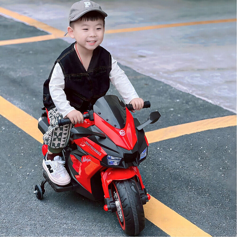 Load image into Gallery viewer, Electric 2-Wheel Kids Motorbike with Music and LED Lights - 12V Battery Powered
