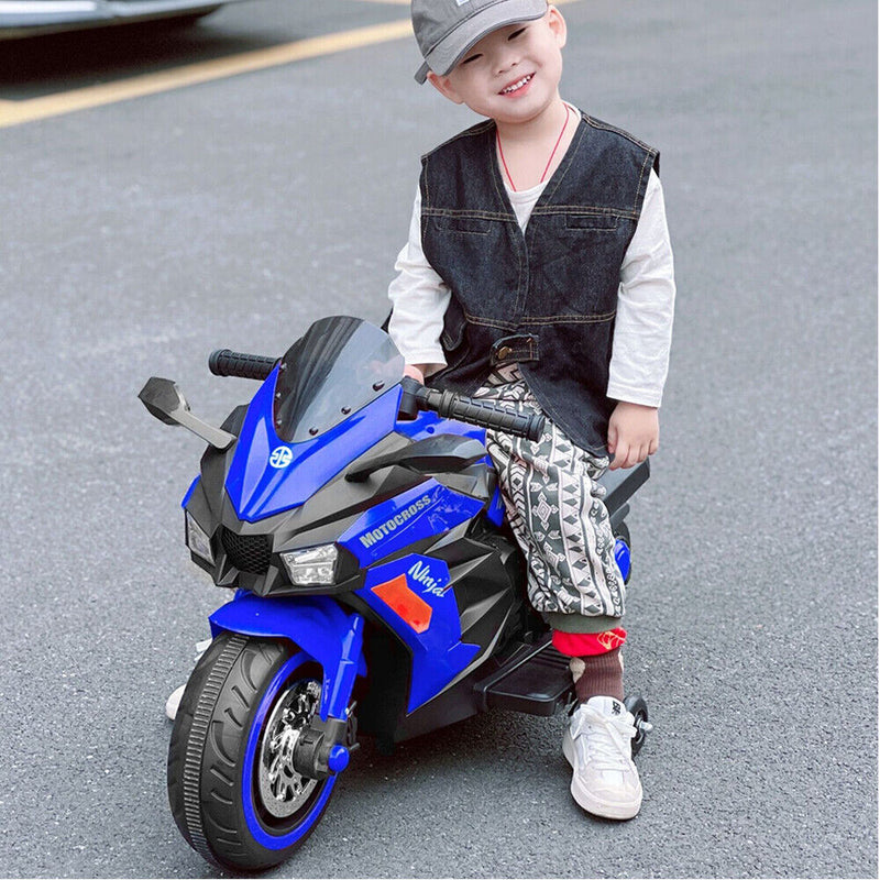 Load image into Gallery viewer, Electric 2-Wheel Kids Motorbike with Music and LED Lights - 12V Battery Powered
