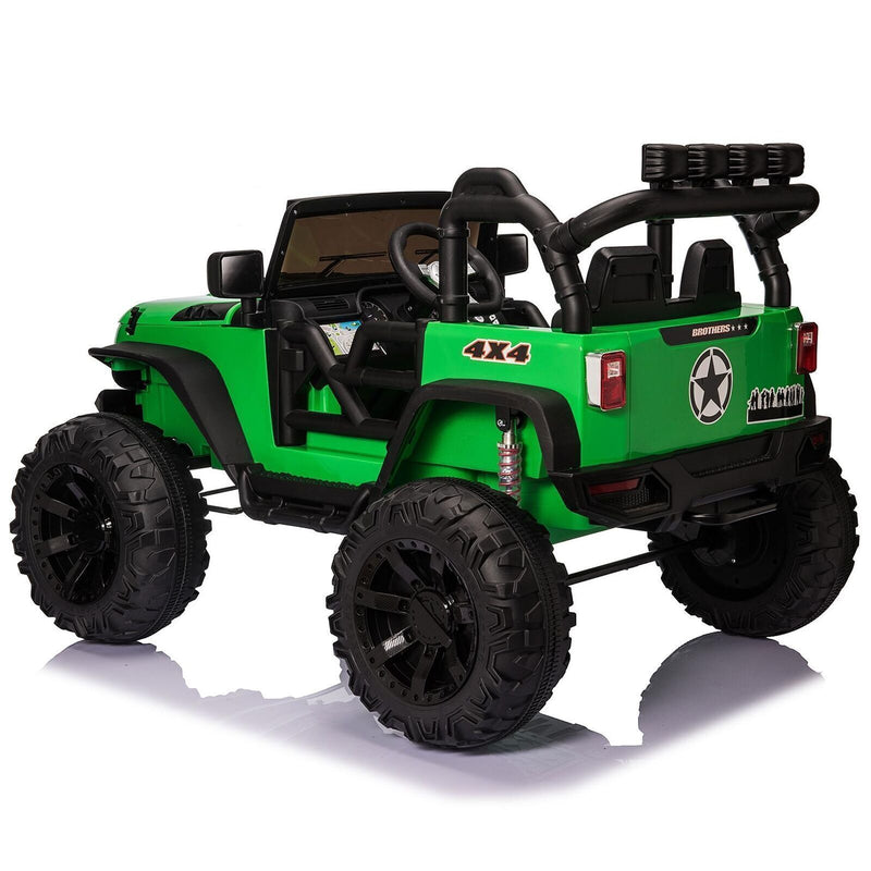 Load image into Gallery viewer, Electric 24V Battery-Powered Kids Ride On Jeep with USB, Bluetooth, and Remote Control
