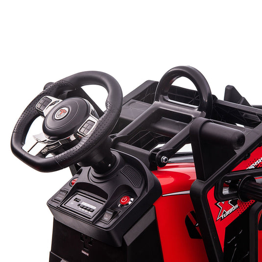 Electric 24V Tractor with Remote Control and Detachable Trailer - Perfect for Kids' Excavator Adventures!