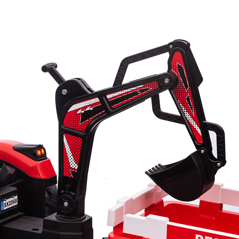 Load image into Gallery viewer, Electric 24V Tractor with Remote Control and Detachable Trailer - Perfect for Kids&#39; Excavator Adventures!

