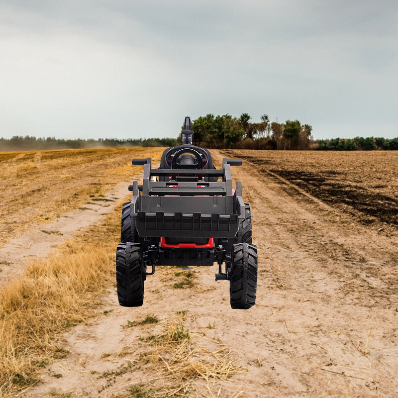 Load image into Gallery viewer, Electric 24V Tractor with Remote Control and Detachable Trailer - Perfect for Kids&#39; Excavator Adventures!
