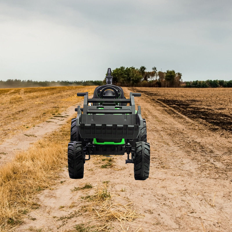 Load image into Gallery viewer, Electric 24V Tractor with Remote Control and Detachable Trailer - Perfect for Kids&#39; Excavator Adventures!
