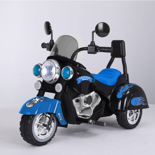 Load image into Gallery viewer, 12V Electric Kids Dirt Bike with Training Wheels - Blue Motorbike for Young Riders
