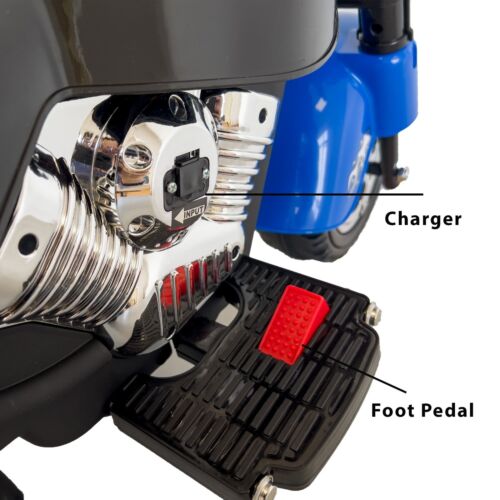 Load image into Gallery viewer, 12V Electric Kids Dirt Bike with Training Wheels - Blue Motorbike for Young Riders
