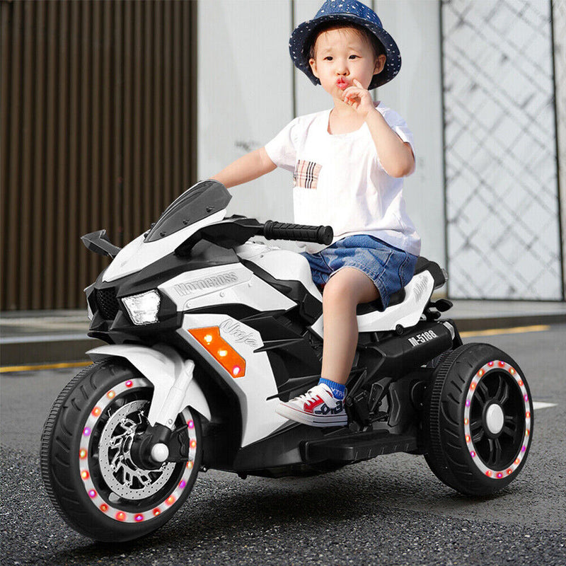 Load image into Gallery viewer, Electric 3 Wheel Motorbike for Kids with Music and LED Lights - 12V Battery Powered
