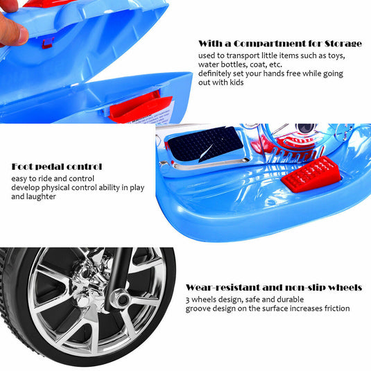 Electric 3-Wheel Motorcycle for Kids - Battery-Powered Outdoor Toy Bike