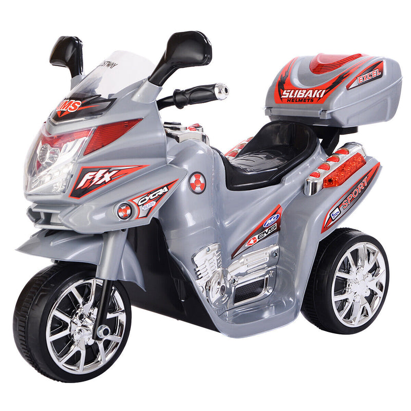 Load image into Gallery viewer, Electric 3-Wheel Ride On Motorcycle for Kids - Gray
