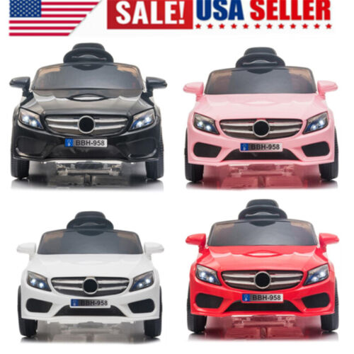 Electric 4 Colors 12V Kids Ride-On Car with 3 Speeds and Remote Control