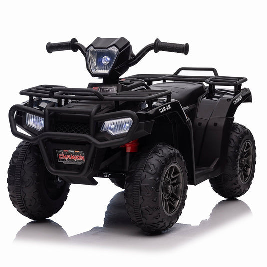 Electric Kids ATV with AUX and USB, LED Lights, and 4-Wheel Drive