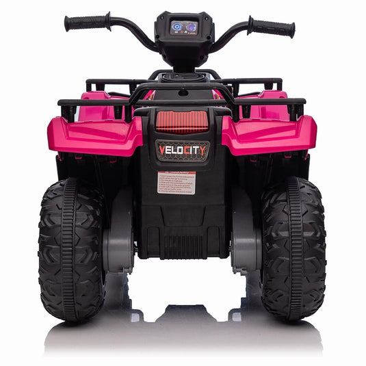 Electric 4-Wheeler ATV Quad for Kids with LED Lights, MP3 Player, and USB Port