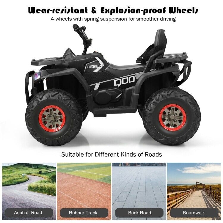 Load image into Gallery viewer, Electric 4-Wheeler ATV for Kids with 2 Speeds and LED Lights
