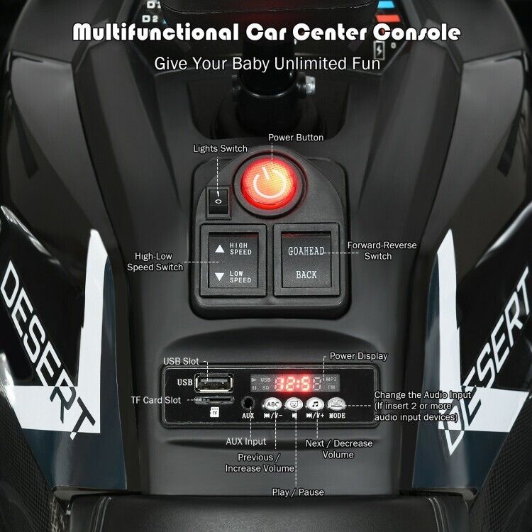 Load image into Gallery viewer, Electric 4-Wheeler ATV for Kids with 2 Speeds and LED Lights
