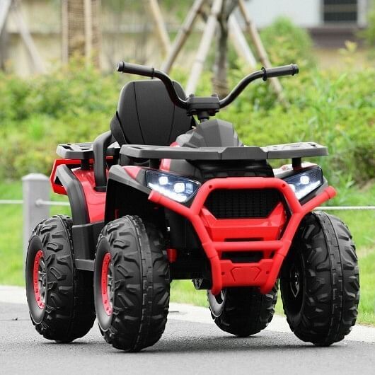 Load image into Gallery viewer, Electric 4-Wheeler ATV Quad for Kids - MP3 and LED Lights Included - Red, Durable and High-Quality
