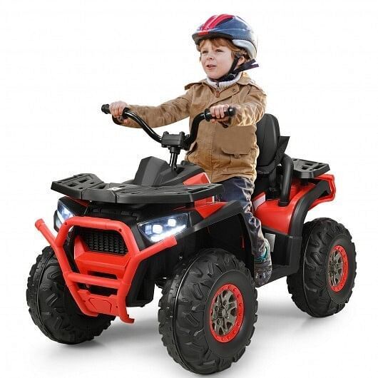 Load image into Gallery viewer, Electric 4-Wheeler ATV Quad for Kids - MP3 and LED Lights Included - Red, Durable and High-Quality
