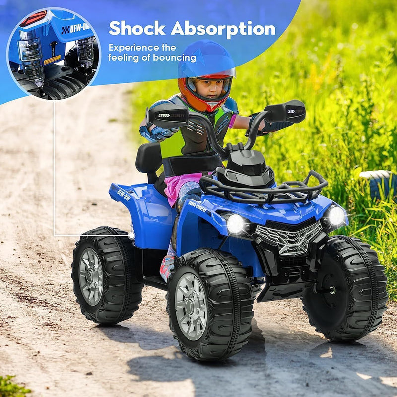 Load image into Gallery viewer, Electric 4-Wheeler ATV Quad for Kids with 2 Speeds, MP3 Player, and LED Lights
