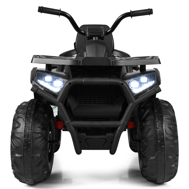 Load image into Gallery viewer, Electric 4-Wheeler ATV Quad for Kids with 2 Speeds, MP3 Player, and LED Lights - Black
