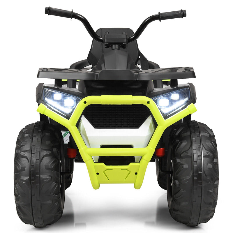 Load image into Gallery viewer, Electric 4-Wheeler ATV Quad for Kids with 2 Speeds, MP3 Player, and LED Lights - White

