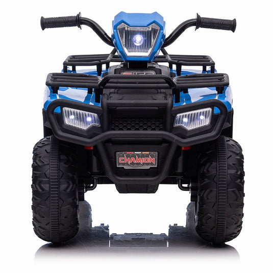 Electric Kids Ride On ATV with Music, LED Lights, and AUX/USB Port - 12V 4-Wheeler Quad