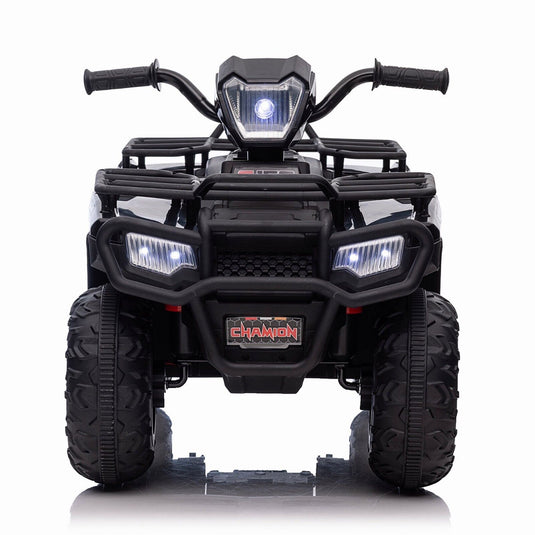 Electric Kids Ride On ATV with Music, LED Lights, and AUX/USB Port - 12V 4-Wheeler Quad