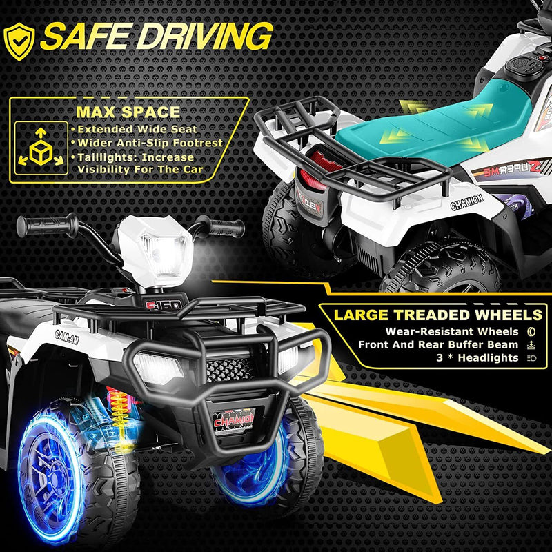 Load image into Gallery viewer, Electric ATV Ride-On Car for Kids Ages 3-7 - 12V 4-Wheel Fun!

