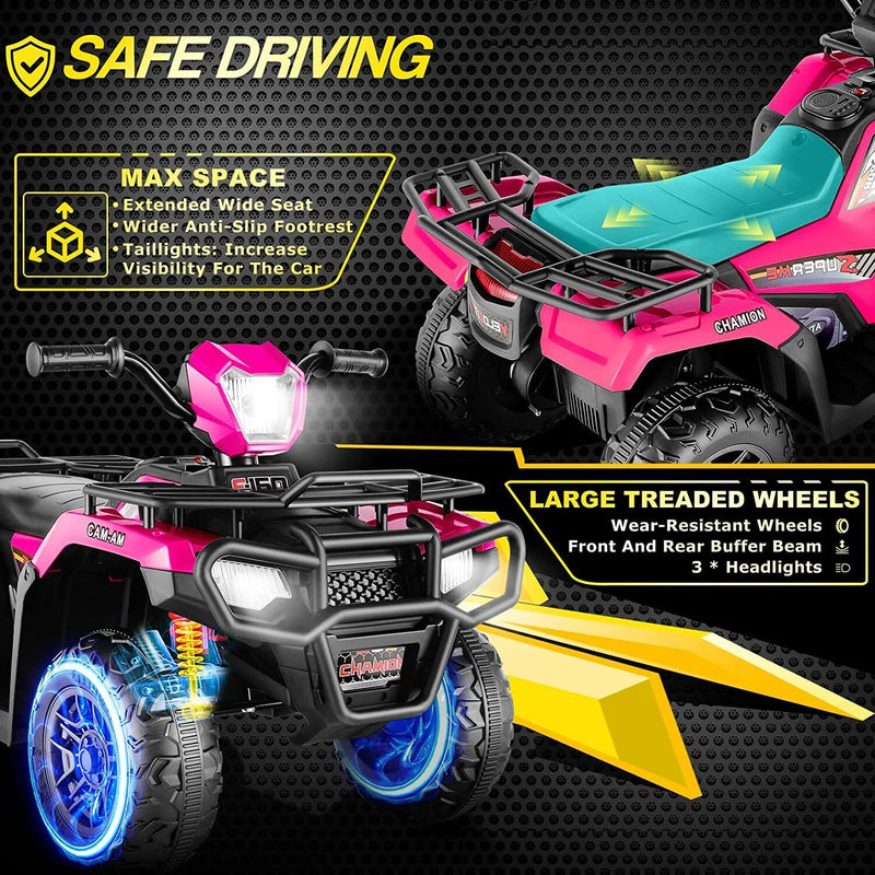 Load image into Gallery viewer, Electric ATV Ride-On Car for Kids Ages 3-7 - 12V 4-Wheel Fun!
