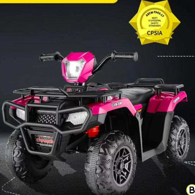 Load image into Gallery viewer, Electric 4-Wheeler ATV Quad for Kids with LED Lights, USB and MP3 Player - Suitable for Boys and Girls Aged 07
