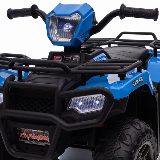 Electric 4-Wheeler ATV Quad for Kids with LED Lights, USB and MP3 Player - Suitable for Boys and Girls Aged 07