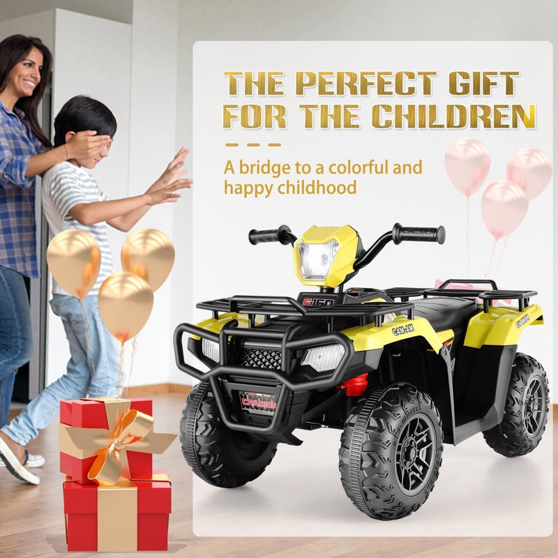 Load image into Gallery viewer, Electric 4-Wheeler ATV Quad for Kids with LED Lights, USB and MP3 Player - Suitable for Girls and Boys Aged 09
