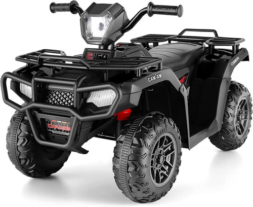 Electric 4-Wheeler ATV Quad for Kids with LED Lights, USB and MP3 Player - Suitable for Girls and Boys Aged 3-7 Years