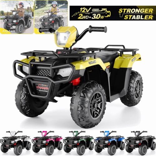 Load image into Gallery viewer, Electric 4-Wheeler ATV Quad for Kids with LED Lights, USB and MP3 Player - Suitable for Girls and Boys Aged 4-6 Years
