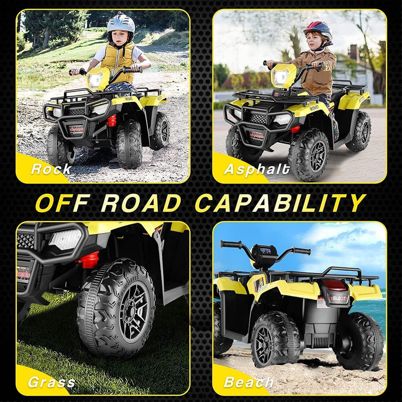 Load image into Gallery viewer, Electric 4-Wheeler ATV Quad for Kids with LED Lights, USB and MP3 Player - Suitable for Girls and Boys Aged 5 and Up
