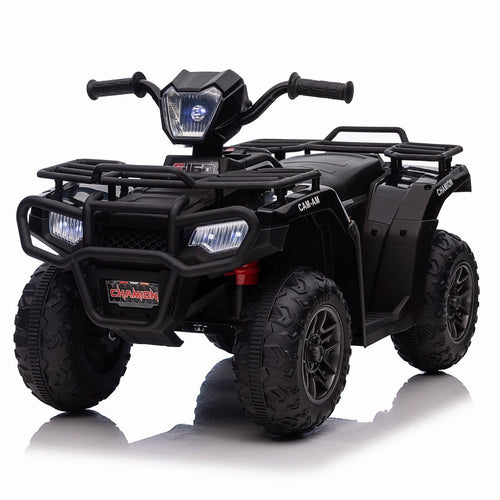 Electric 4-Wheeler ATV Quad for Kids with LED Lights, USB/MP3 Music Player