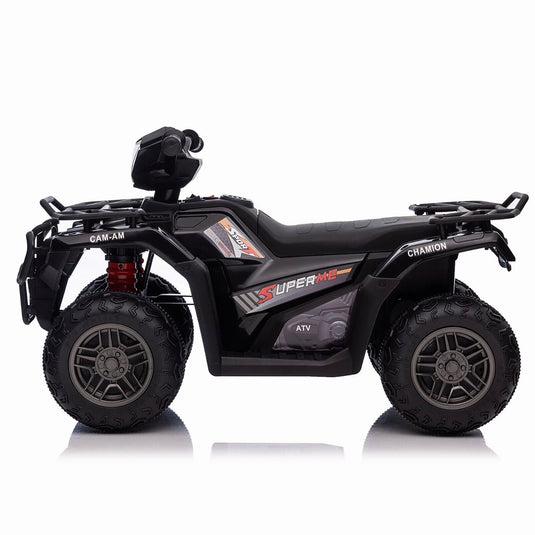 Electric 4-Wheeler Quad for Kids with Music, LED Lights, and AUX Port - 12V Ride On ATV