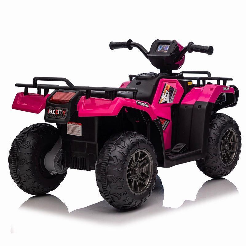 Load image into Gallery viewer, Electric 4-Wheeler Quad for Kids with 12V Battery and 2X30W Motor, USB Compatible
