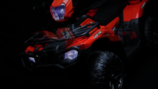 Electric 4-Wheeler Kids Ride on Car with LED Lights and MP3 Player - 12V 40W Battery-Powered ATV for Kids