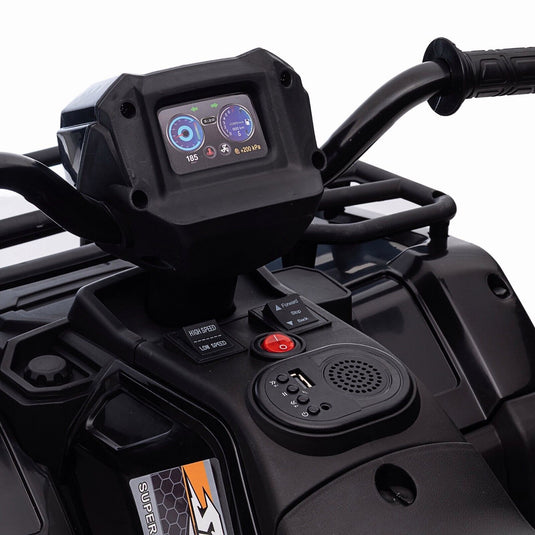 Electric 4-Wheeler Kids Ride on Car with LED Lights and MP3 Player - 12V 40W Battery-Powered ATV for Kids