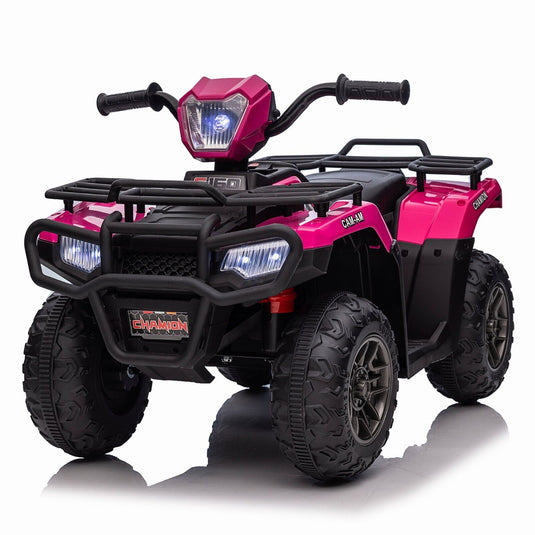 Electric 4-Wheeler Kids Ride on Car with LED Lights and MP3 Player - 12V 40W Battery-Powered ATV for Kids
