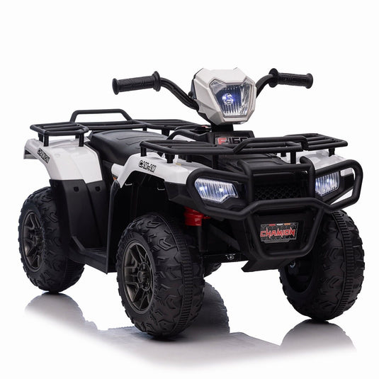 Electric 4-Wheeler Kids Ride on Car with LED Lights and MP3 Player - 12V 40W Battery-Powered ATV for Kids