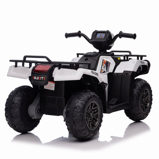 Electric 4-Wheeler Kids Ride on Car with LED Lights and MP3 Player - 12V 40W Battery-Powered ATV for Kids