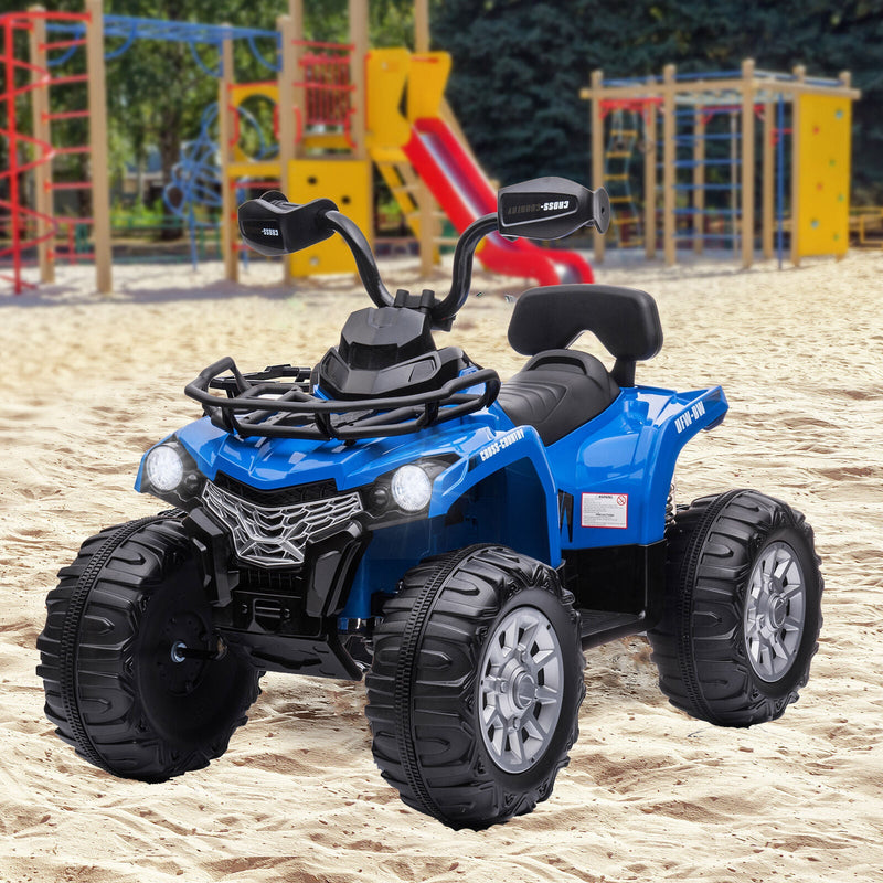 Load image into Gallery viewer, Electric 4-Wheeler ATV Quad Ride On Car for Kids with LED Lights and MP3 Player - 2 Speeds

