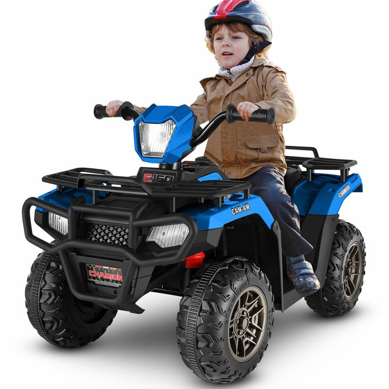 Load image into Gallery viewer, Electric 4-Wheeler ATV Quad Ride-On Car for Kids with LED Lights and MP3 Player - Perfect Gift for Boys and Girls (12V)
