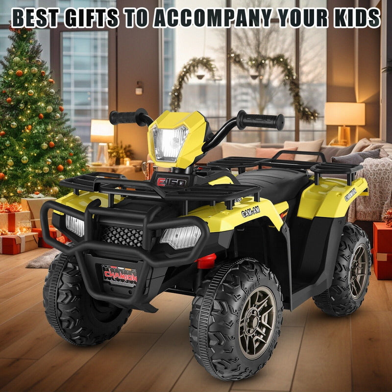 Load image into Gallery viewer, Electric 4-Wheeler ATV Quad Ride-On Car for Kids with LED Lights and MP3 Player - Perfect Gift for Boys and Girls (12V)
