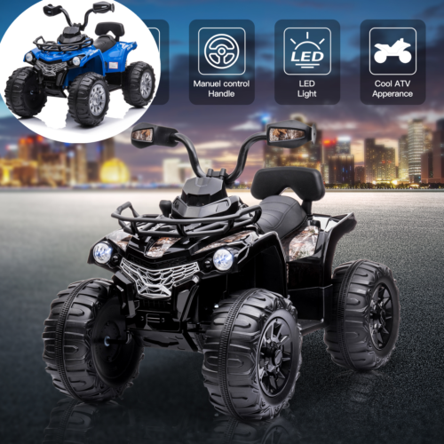 Load image into Gallery viewer, Electric 4-Wheeler ATV Quad Ride On Car for Kids with LED Lights, Music, and USB

