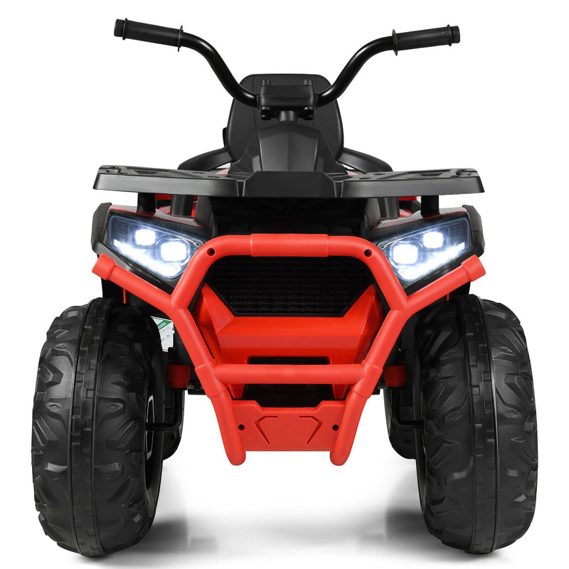 Load image into Gallery viewer, Electric 4-Wheeler ATV Quad Ride On Car for Kids with LED Lights - Red, 12V
