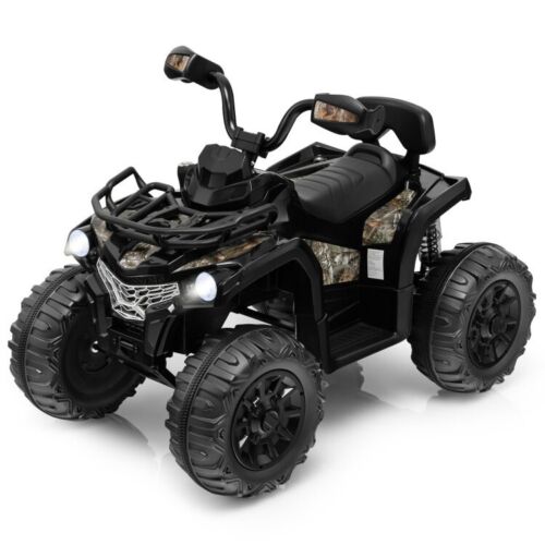 Load image into Gallery viewer, Electric 4-Wheeler ATV Ride-On Toy for Kids with MP3 and Headlights - Black

