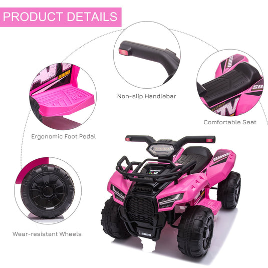 Electric 4 Wheeler ATV Ride-On Toy for Toddlers (Ages 1-3) - Powered by 6V Battery