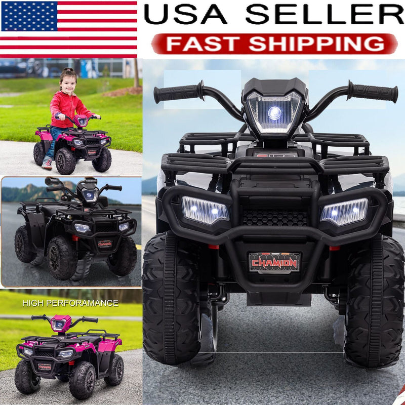 Load image into Gallery viewer, Electric 4-Wheeler Kids Ride on Car with LED Lights and MP3 Player - 12V 40W Battery-Powered ATV for Kids
