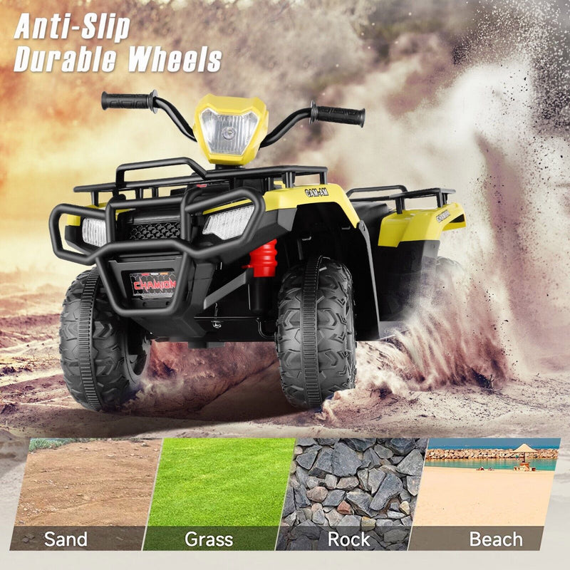 Load image into Gallery viewer, Electric 4-Wheeler Kids Ride on Car with LED Lights and MP3 Player - 12V 40W Battery-Powered ATV for Kids
