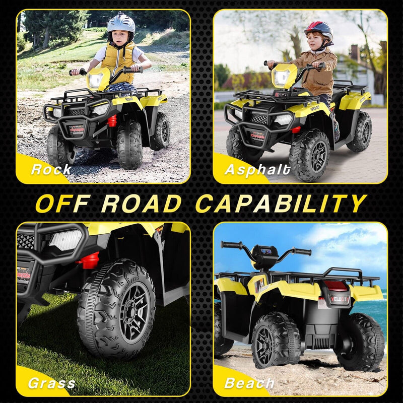 Load image into Gallery viewer, Electric 4-Wheeler Kids Ride on Car with LED Lights and MP3 Player - 12V 40W Battery-Powered ATV for Kids
